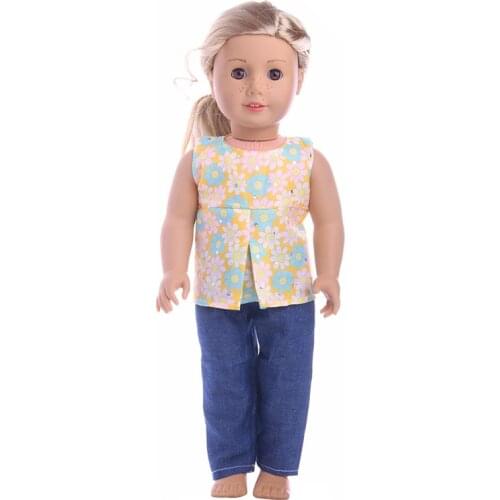 Doll Clothes Casual Wear fit Doll For 18 inch&43cm - , Children best Birthday Gift