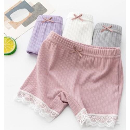 Summer Baby Girl Shorts Kids Panties Girl Underwear Legging Children Comfortable Cotton Lace Safety Pants Underwear