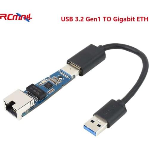 Waveshare USB 3.2 Gen1 TO Gigabit ETH Module Free drive Compatible with Win7/8/8.1/10 Mac Linux Android