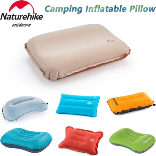 Naturehike Outdoor Inflatable Pillow Ultralight Comfortable High Elasticity Inflatable Foam Travel Pillow for Home Hotel Camping