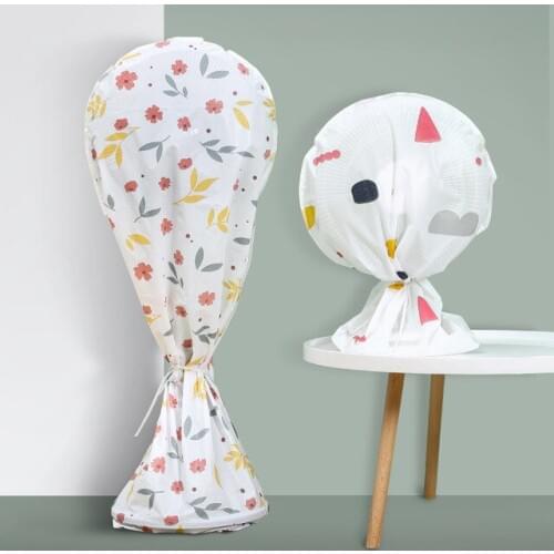 Colorful Printing Floor-standing Electric Fan Square Full Dust Cover with Zipper for Household Device Protection FC107