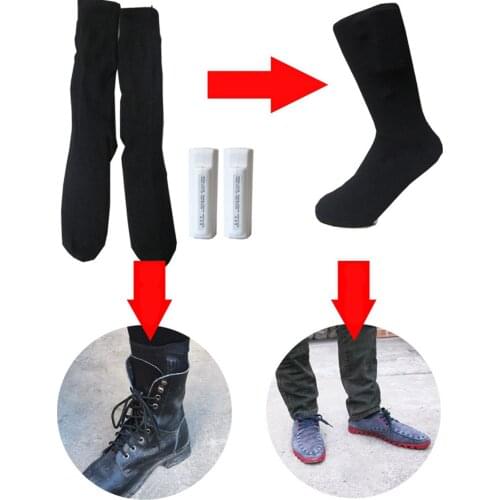 Heated Socks Electric 3-Level Adjustable Foot Warmer Cotton Breathable Socks