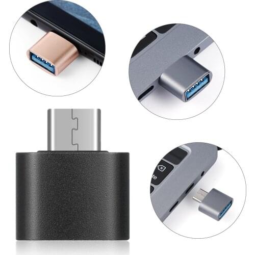 New Mini Metal Male to Female USB-C 3.1 Type C to USB 3.0 OTG Converter Adapter for Android Smartphones Type C OTG Adapter