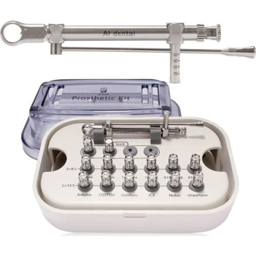 One Set Dental Implant Restoration Tool Prosthetic Kit Implant Dental Torque Screwdrivers Wrench Surgical Instruments