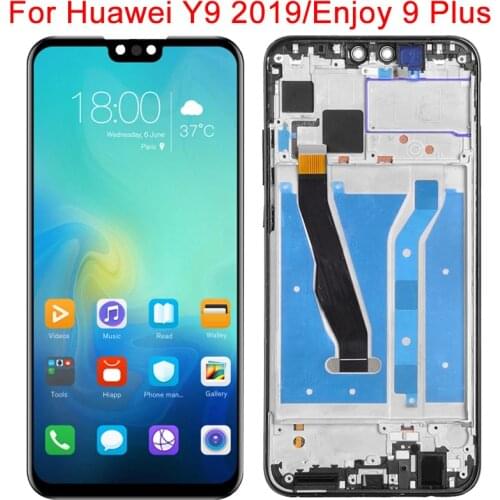 Original Enjoy 9 Plus LCD For Huawei Y9 2019 Display With Frame Touch Screen 6.5" JKM-LX1 JKM-LX2 LX3 LCD Display Panel Parts