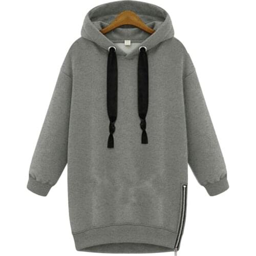 Autumn Women Loose Long Sleeve Hoodies Sweatshirts Hat O Neck Pullovers Solid Clolor Shoulder Casual