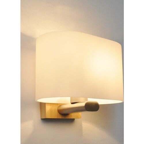Living room bedroom lighting corridor aisle wall lamp modern LED wall lamp wood glass lamp wall lamp LB121119