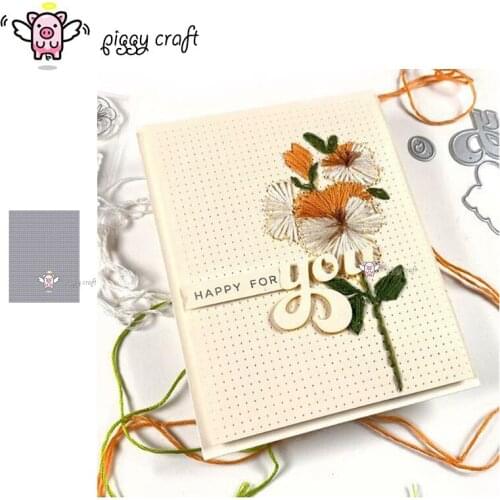 Piggy Craft metal cutting dies cut die mold Embroidery hole frame Scrapbook paper craft knife mould blade punch stencils dies