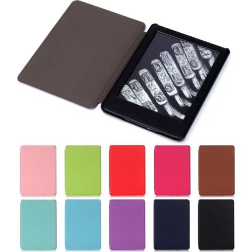 Cross Pattern Ultra-Thin E-book Case Magnetic PU Leather Flip Protective Cover for Amazon All-New Kindle 10th Generation 2019 6"