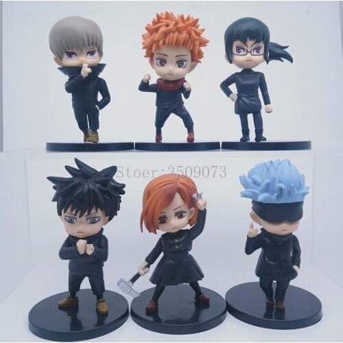 10cm Anime Jujutsu Kaisen Figure Gojo Satoru Itadori Yuji Action Figure Fushiguro Megumi Kugisaki Nobara Figurine Model Doll