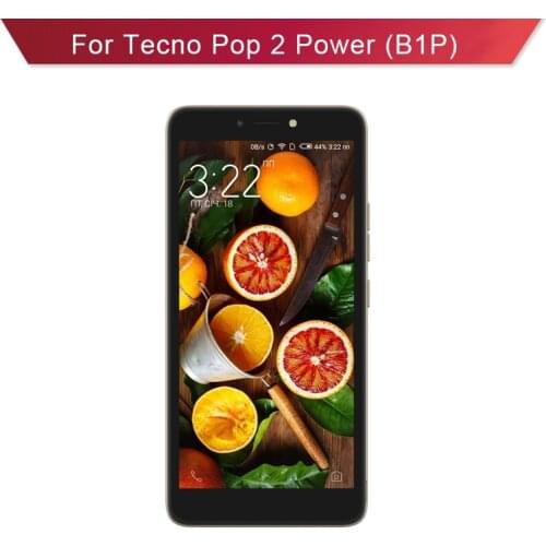 For Tecno Pop 2 Power (B1p) Full LCD Display Assembly Complete Touch Screen Digitizer Replacement