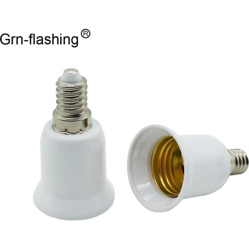 1Pcs Fireproof Material E14 to E27 lamp Holder Converter LED Light Bulb Lamp Socket Base type Adapter Conversion
