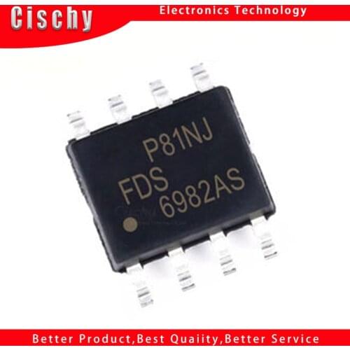 10pcs/lot FDS6982AS FDS6982 6982AS SOP-8 In Stock