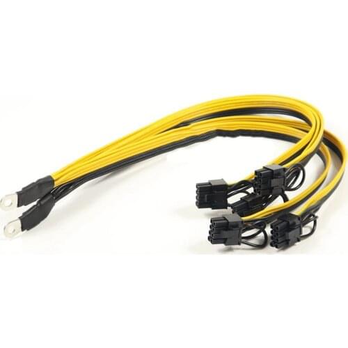 2pcs 5 X 8pin 6+2pin Male Graphics Video Card Miner Power Extension Cable Cord for S7 S9 S11 T9+ X10 L3+ A3 A841