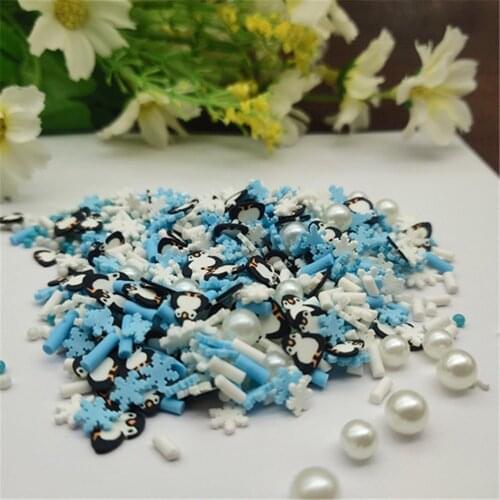 20g Christmas Penguin Snowflake Mix for Resin DIY Supplies Nails Art Polymer Soft Clay Accessories DIY Sequins scrapbook shakes