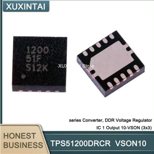 20Pcs/Lot TPS51200DRCR TPS51200 51200 series Converter, DDR Voltage Regulator IC 1 Output 10-VSON (3x3)
