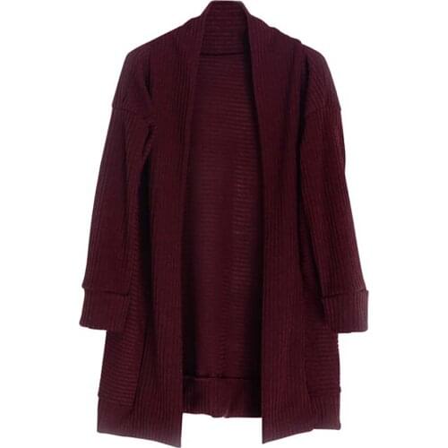 2020 Fall 2-7Y Toddler Girls Fashion Cardigans Coats Solid Color Knited Top Long Sweater V Neck Kids Baby Outwear