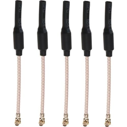5 PCS 6.5cm 65mm 5.8G 2dBi U.FL IPEX IPX Omni-Directional Brass FPV Antenna RG178 RC Drone