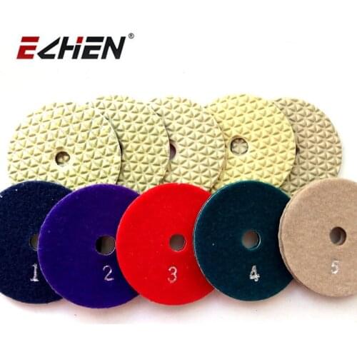 5 Pcs Diamond Flexible Dry Polishing Pad For Marble