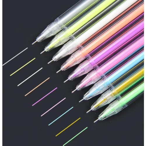 9pcs/set Fluorescent Pen High Quality Cute Creativity Highlighter Pen Journal Pens Kawaii Art Supplies