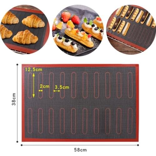 Non Stick Baking Mat Oven Sheet Liner for Cookie /Bread/ /Biscuits/Puff/Eclair Perforated Silicone Pastry Tool Kitchen Baking