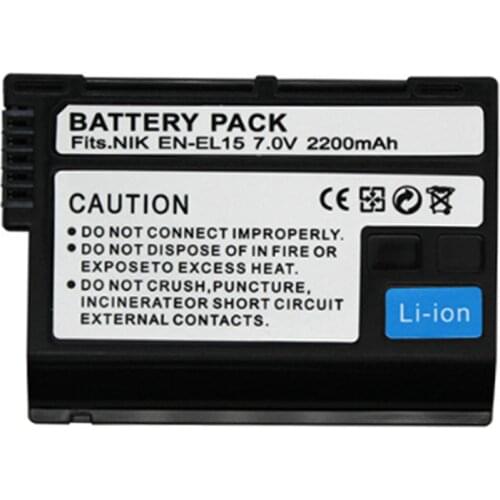 EN-EL15 EN-EL15a Battery for Nikon D7000 D7100 D7200, D850 D750 Nikon D7500 Battery D810 D500 D800 D610 D600 EN-EL15b Battery L5