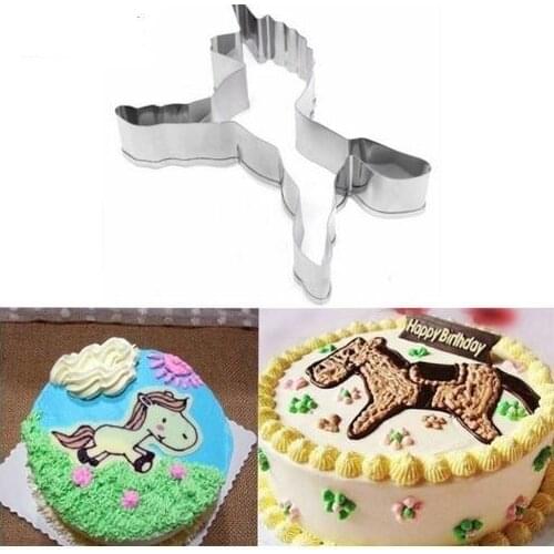 Pastry Baking Mould Unicorn Horse Cake Mold Cookies Cutter Biscuit Decorating for Home Kitchen Bakeware Tool Birthday Party