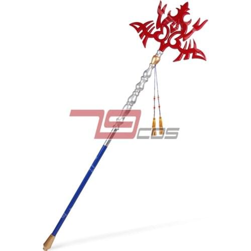 Hot Game FINAL FANTASY X Seymour Guado Wand Cosplay Replica Weapon Halloween Carnival Hand Made Props