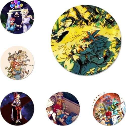 Chrono Trigger Icons Pins Badge Decoration Brooches Metal Badges For Backpack Decoration 58mm