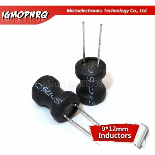 10PCS I-shaped Coils Unshielded Wirewound Dip Power Inductors 0912(9*12mm)150uH 330uH 470uH 1mH 2.2mH 3.3mH 10mH Inductors