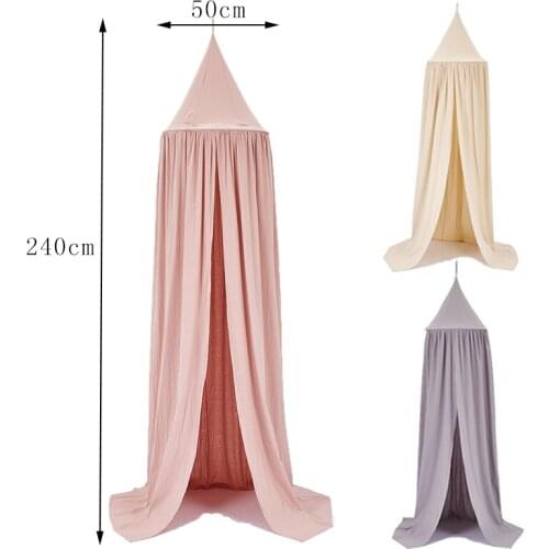 Play Toy Tent for Kids Canopy Bed Curtain Baby Hanging Tent Crib Children Room Decor Round Hung Dome Mosquito Net Bed Valance