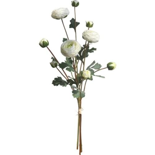 Simulation Flower Artificial Roses Decorations DIY Silk Home Handle Floral 4 Colors Party Touch Wedding Retro Mori Series False