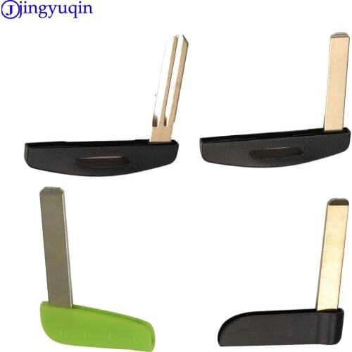 Jingyuqin for Renault Replacement Uncut Blank Smart Card Insert Remote Emergency Small Key Blade