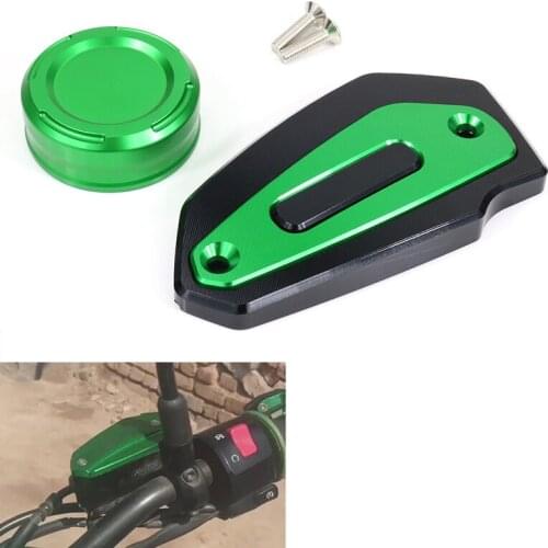 Front and Rear Brake Reservoir Cover for Kawasaki ZX-25R ZX 25R 2020-2021 CNC Aluminum Master Cylinder Reservoir Cap
