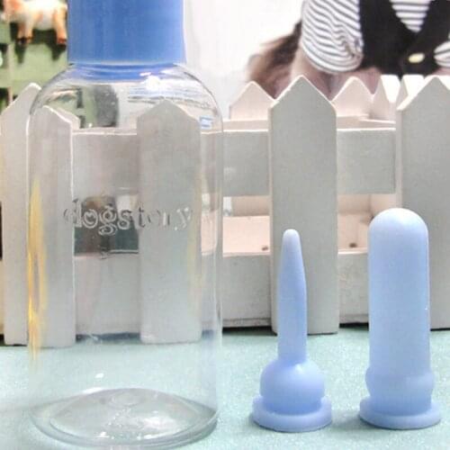 Small pet bottle matching nipple dogstory pet chinchilla rabbit dog bottle super soft silicone