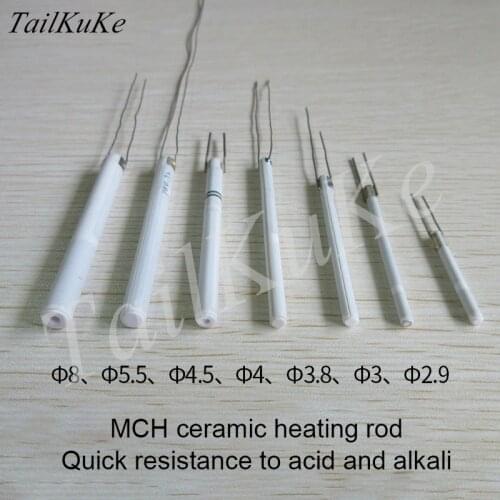 Alumina Ceramic Heating Tube 8/5.5/4.5/4/3/*60/70 Industrial MCH110V High Temperature Heating Rod