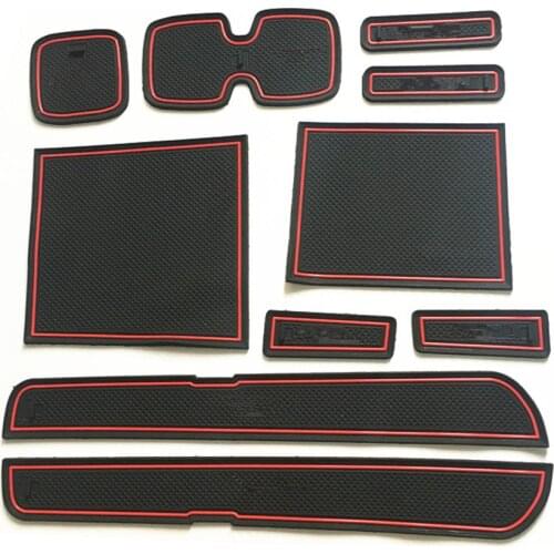 For Suzuki Swift 2005 2006 2007 2008 2009 2010 2011 2012 2013 2014 Door Groove Mat Non-Slip Mats Interior Cup Pad Car Styling