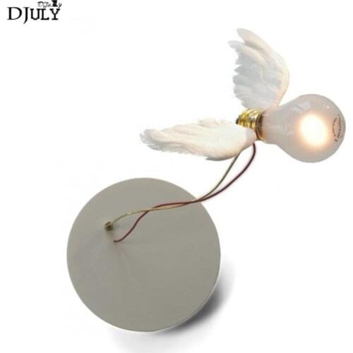 Postmodern Angel Wings wall lamp for bedroom living room villa stairs led light fixtures art deco bedside lamp sconces wall