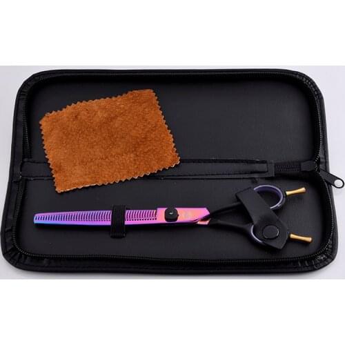 Professional 7.5/7 inch Pets Groomer Hair Scissors Grooming Scissors Thinning Barber Shear Scissors for Dog Grooming HY-0008