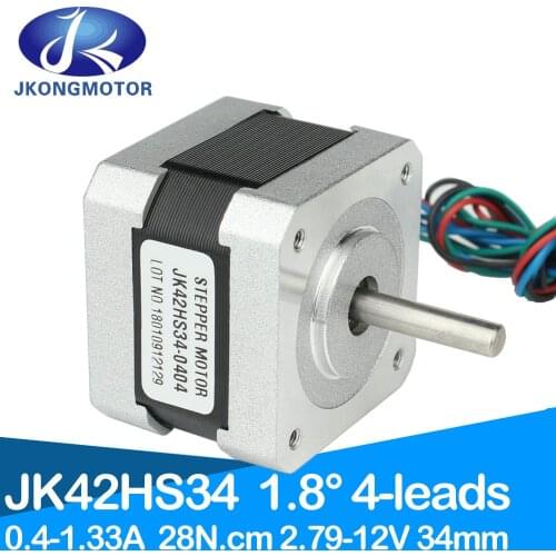 NEMA 17 Stepper Motor 1.8deg 4leads 28 N.cm 34 Length Step Motor for DIY CNC 3D Printer