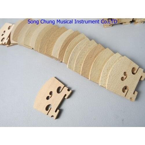 Violin part,60pcs high grade 3/4 violin bridges fine maple laser precise