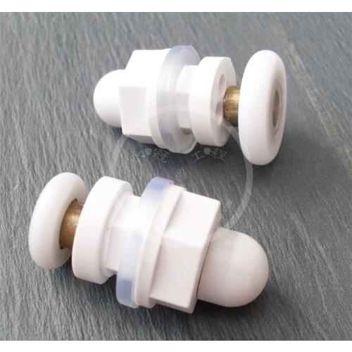 Old fashioned circular arc shower room pulley small wheels roller shower room sliding door hexagonal eccentric wheel 25mm