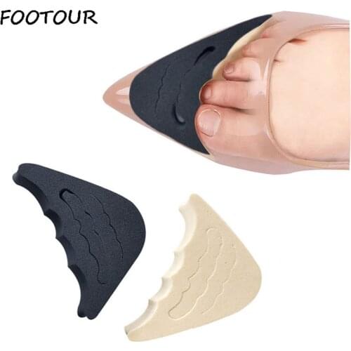 FOOTOUR 1 Pair Forefoot Insert Pad For Women High heels Toe Plug Half Sponge Shoes Cushion Feet Filler Insoles Pain Relief Pads