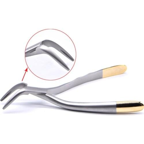 Dental Root Fragment Minimally Invasive Tooth Extraction Forcep Tooth Pliers Dental Instrument Curved Maxillary Mandibular Teeth