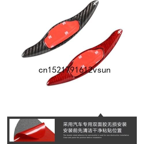 Carbon Fiber Car Steering Wheel Paddle Shifter Shift Extension For KIA Stinger 2017-2020 Accessories