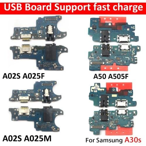USB Charging Connector Board Flex Microphone For Samsung A02S A025M A025F A31 A10 A105FN A30S A50S A70S A01 A11 A20 A40