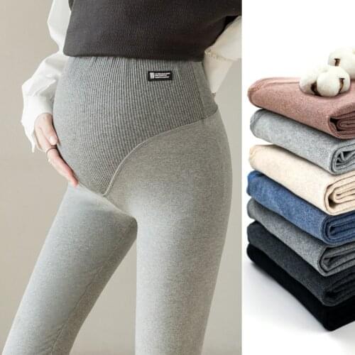 Spring Autumn Pregnant Women Maternity Black Casual Leggings High Elastic Belt Skinny Pants For Pregnancy Belly Clothes