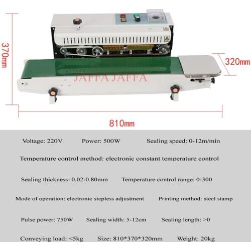 High quality stainless steel sealing machine composite film tea bag continuous sealing machine
