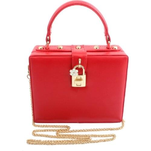 New Casual Women Evening Clutch Bag Wedding Party Totes Shoulder Bag Ladies PU Leather Crssbody Bag Box Shaped Purses Handbag