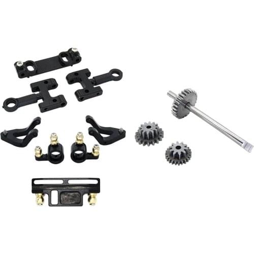 1 Set Car Upper Lower Swing Arm Steering Cup Knuckle Set & 1 Set Car Transmission Gearbox Gear Set